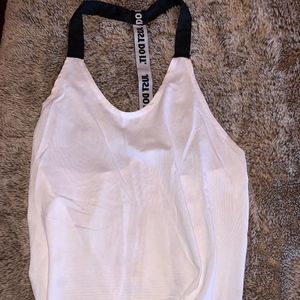 White Nike Flowy Top